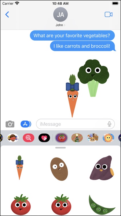 Healthy Veggie Bunch Stickers