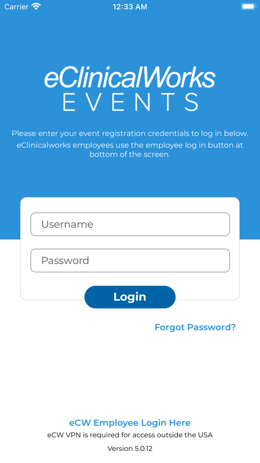 eCW Events - 5.0.19 - (iOS)