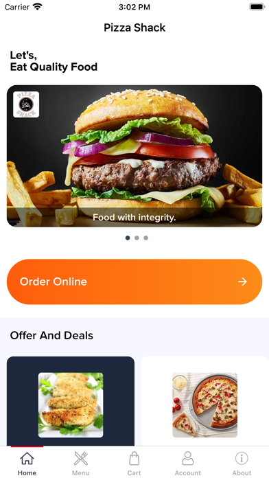 Pizza Shack-Order Online Screenshot