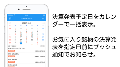 適時開示情報 Screenshot