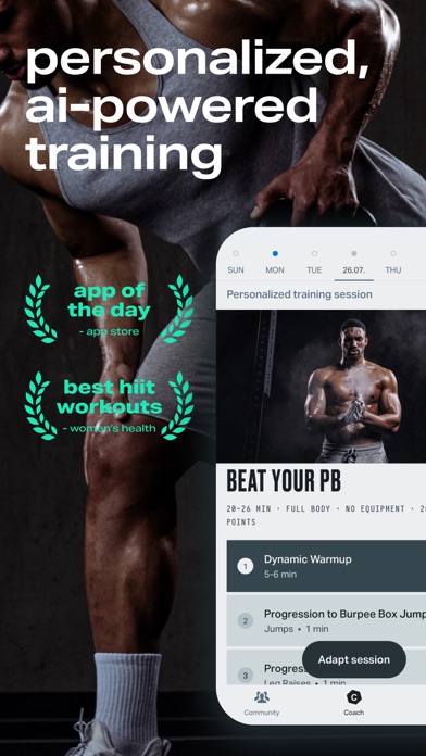 Freeletics: HIIT Fitness Coachのおすすめ画像1