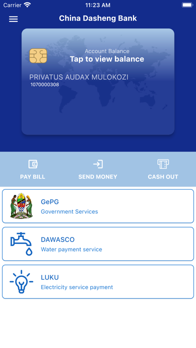 Dasheng Bank Mobile Screenshot