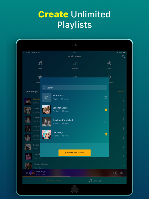 Offline Music Player: Song iPad screenshot 6 - Music app
