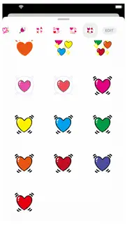 hearts 4 stickers iphone screenshot 3