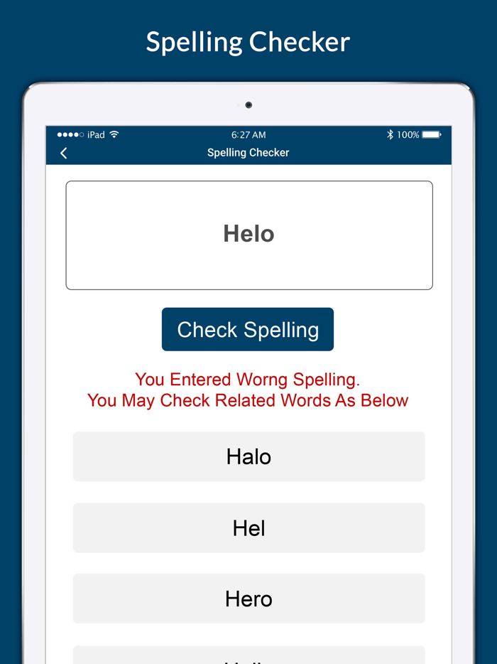 Correct Spelling Checker