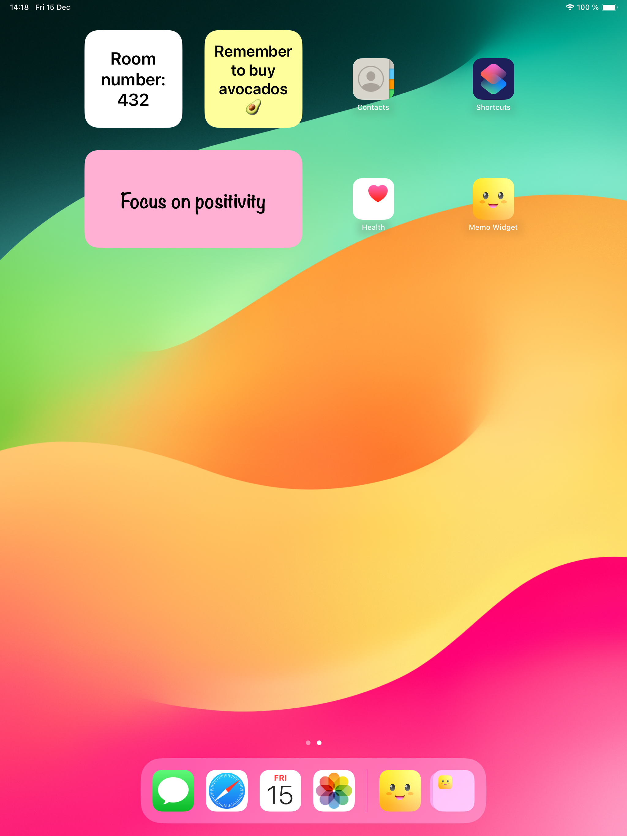 Memo Widget