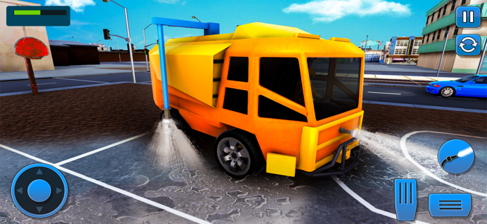 Road Power Wash Truck