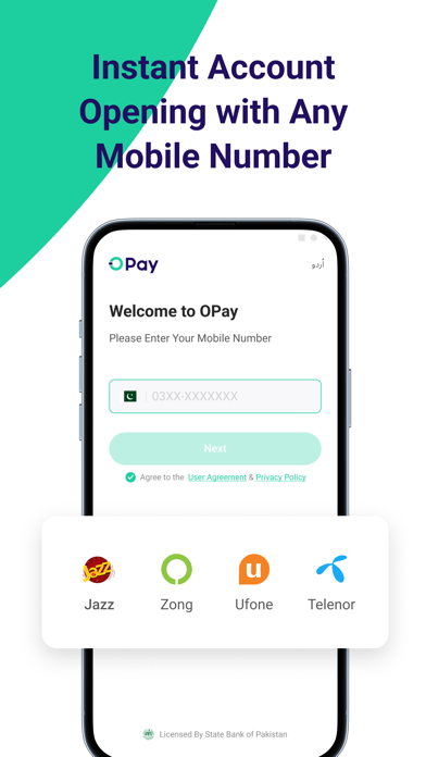 OPay-Mobile Load,Packages,Card Screenshot