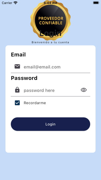 Certificación de Proveedores Screenshot