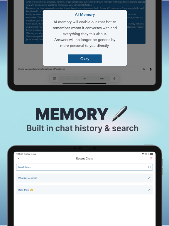 AI Chatbot: Magic AI Assistant iPad screenshot 4 - Productivity app