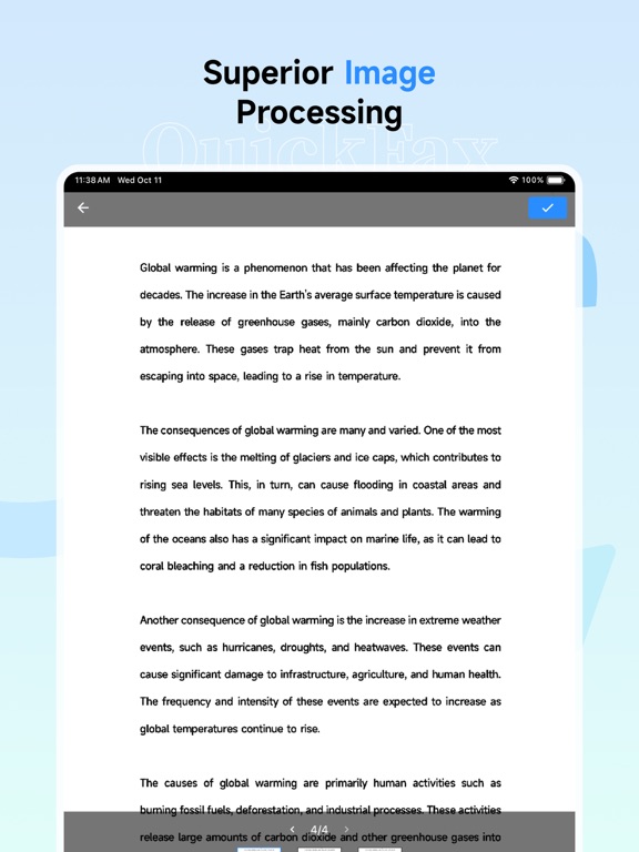 QuickFax - Send Fax from Phone iPad screenshot 4 - Productivity app