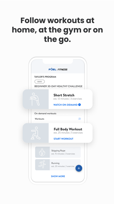 Fuel Fitness Clubs Screenshot