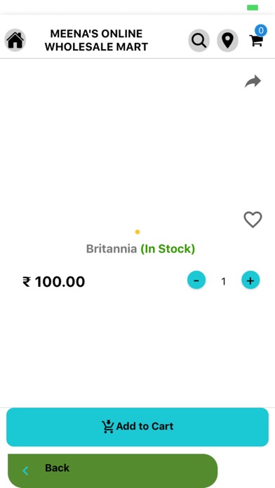 Meena's Online Wholesale Mart Screenshot