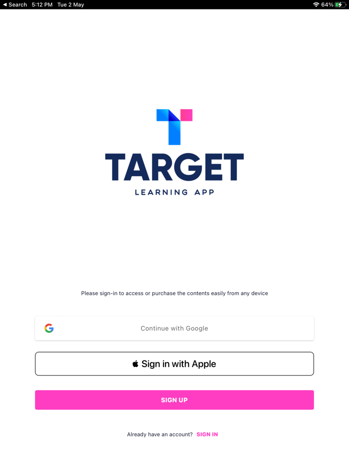 Target Learning App