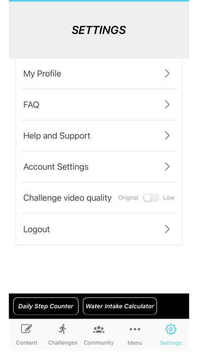 Fitness Quotient Screenshot
