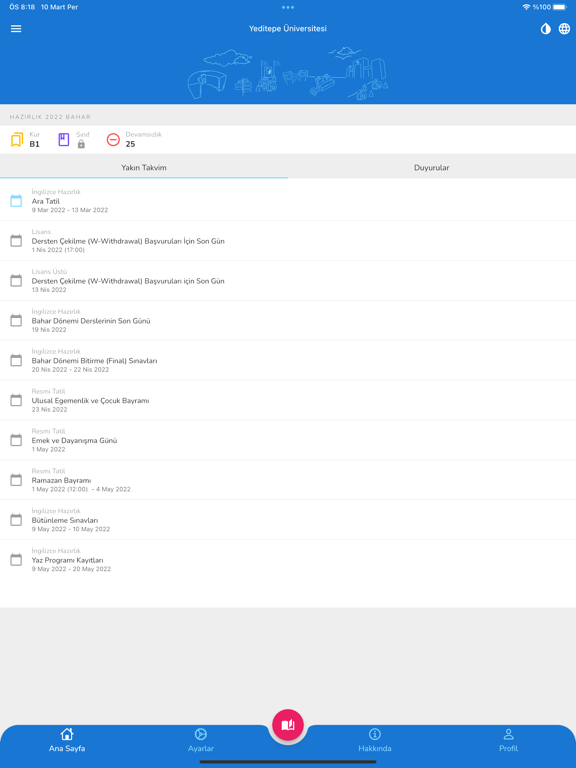 Yeditepe iPad screenshot 2 - Education app