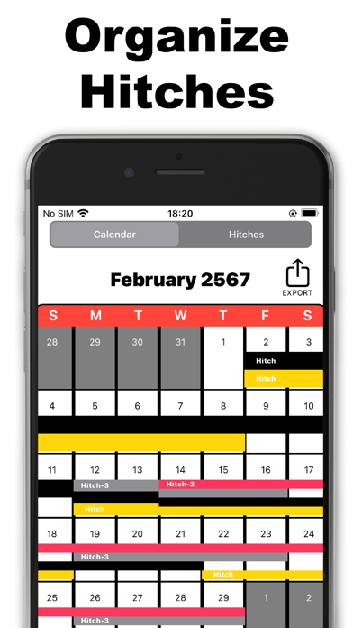Oilfield Calendar for Hitch Screenshot