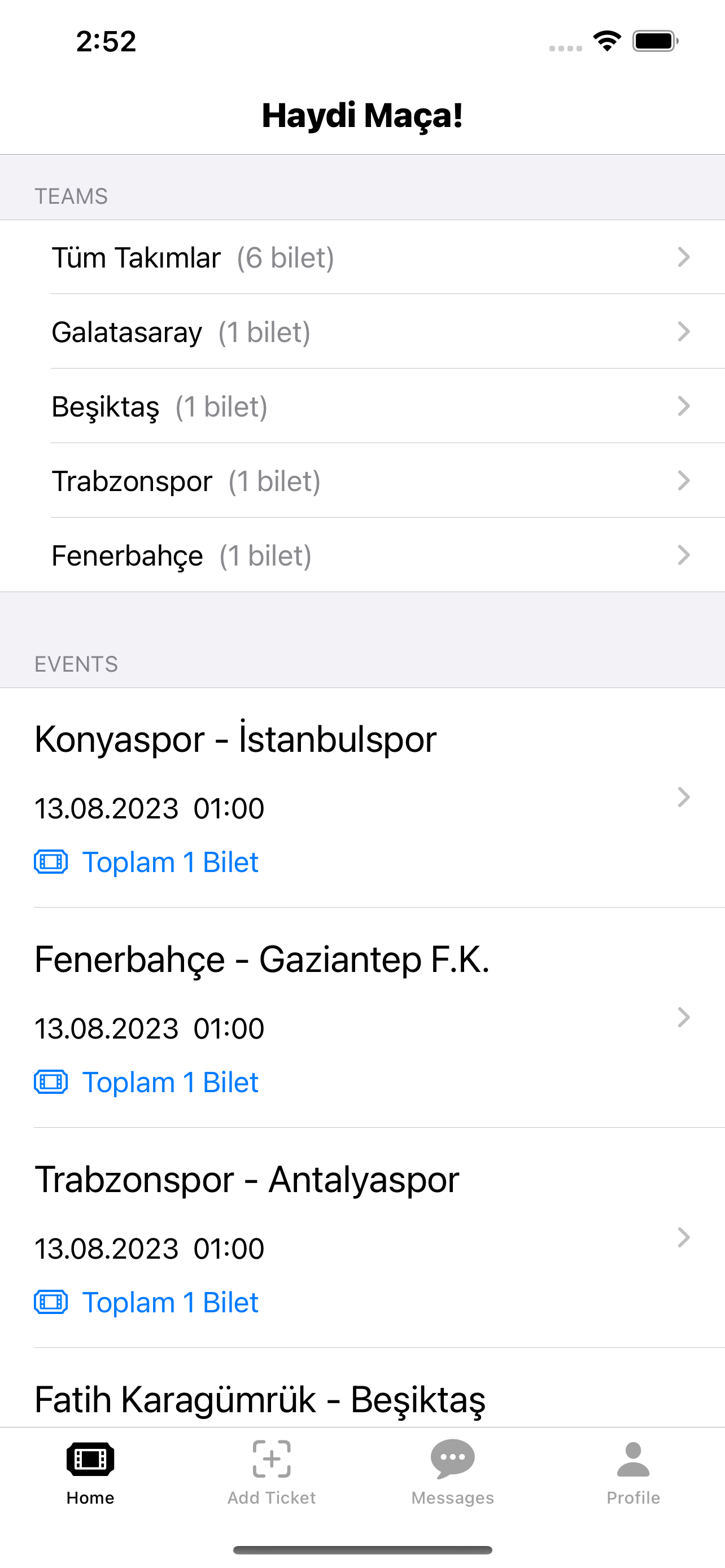 Maç Bileti Al Sat, Haydi Maça!