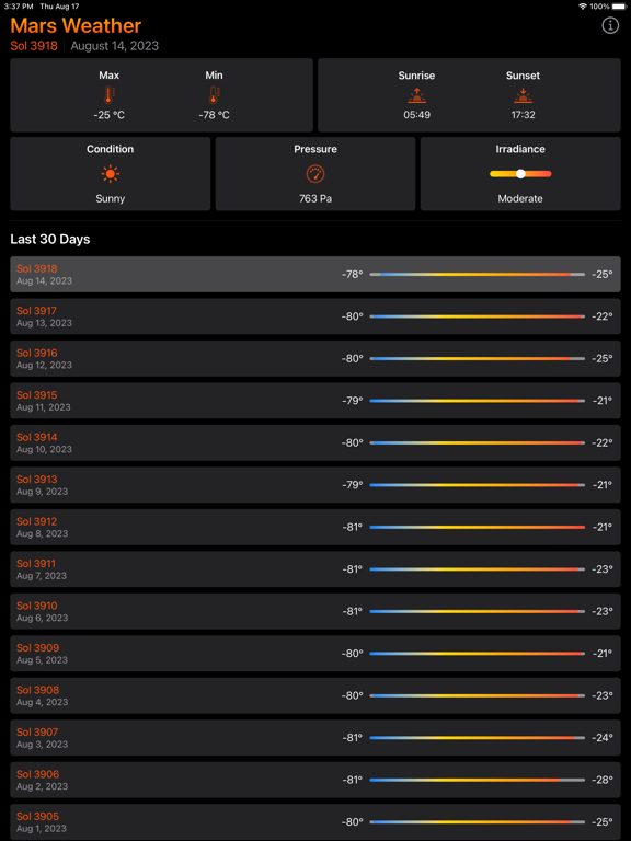 Screenshot #4 pour Mars Weather