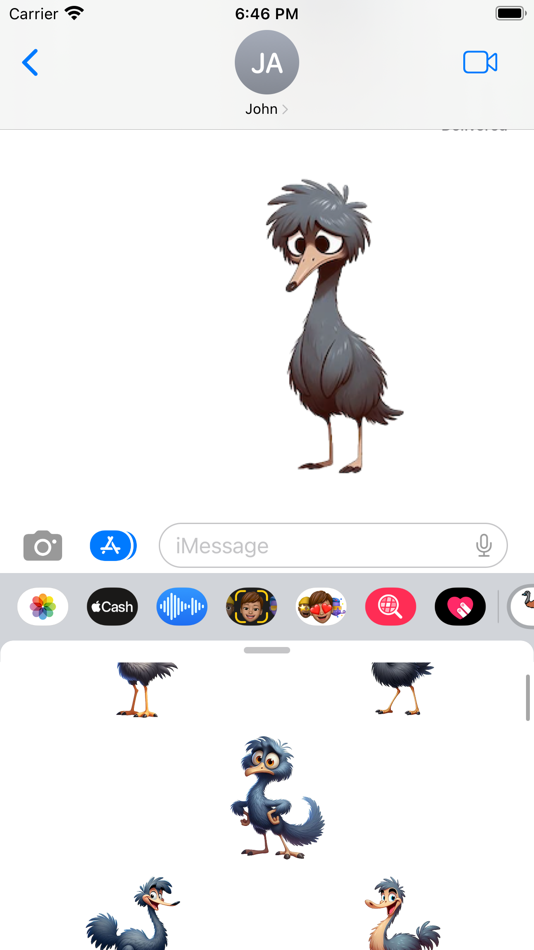 #5. Emu Stickers (iOS) Podle: Paul Scott