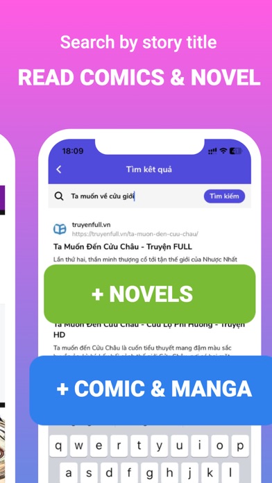 Find Comics & Novel with Image Screenshot