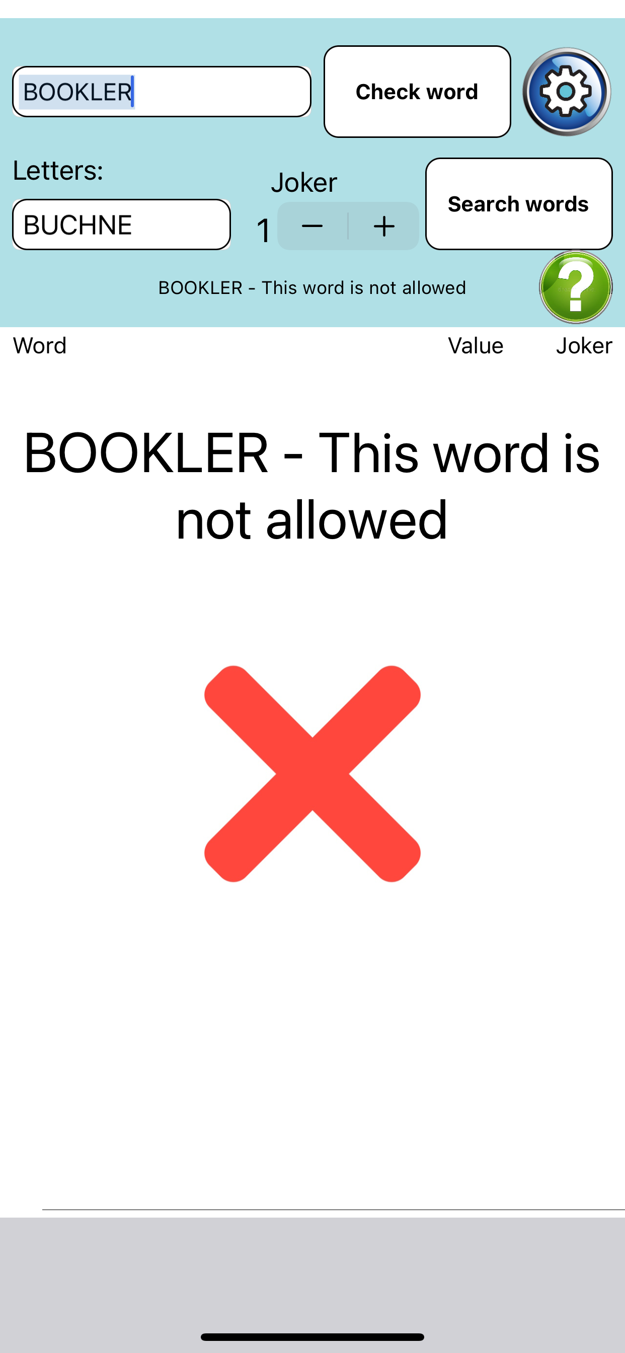 Find and check words