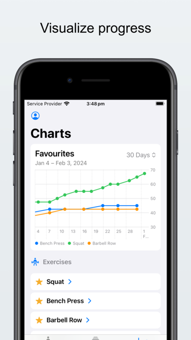 Lifts: Weight-training tracker Screenshot
