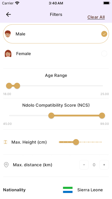 Elite Ndolo - Afro Dating Screenshot