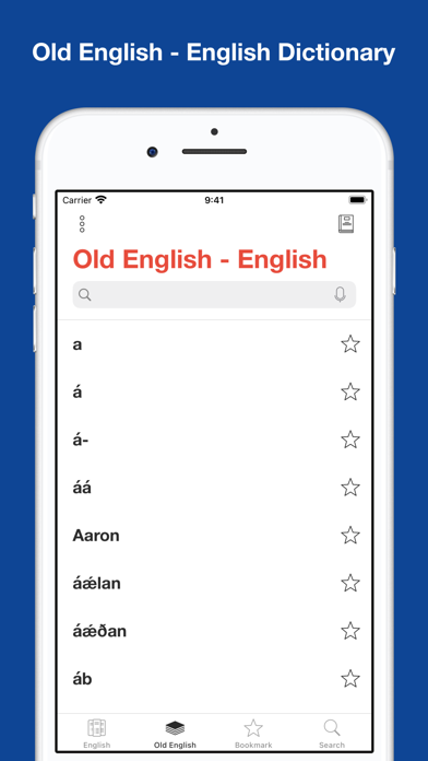 English-Old English Dictionary Screenshot