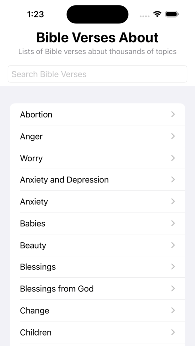 Bible Verses About Screenshot
