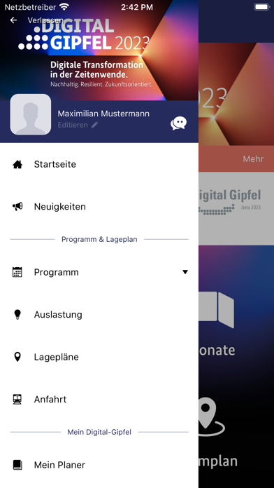 Gipfel-App Screenshot