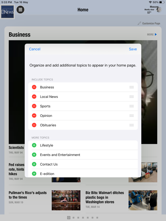 Moscow-Pullman Daily News iPad screenshot 3 - News app