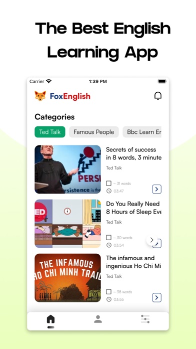Fox English Screenshot