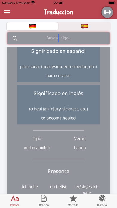 German Spanish Screenshot