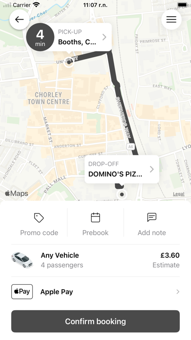 Yellow Cabs Chorley Taxis Screenshot