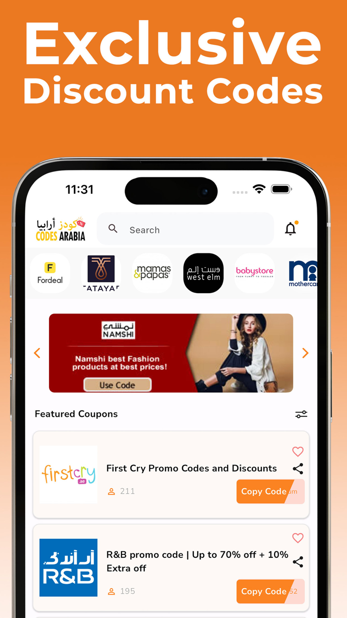 Codes Arabia - Discount Coupon