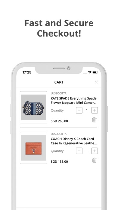 LussoCitta Boutique Screenshot