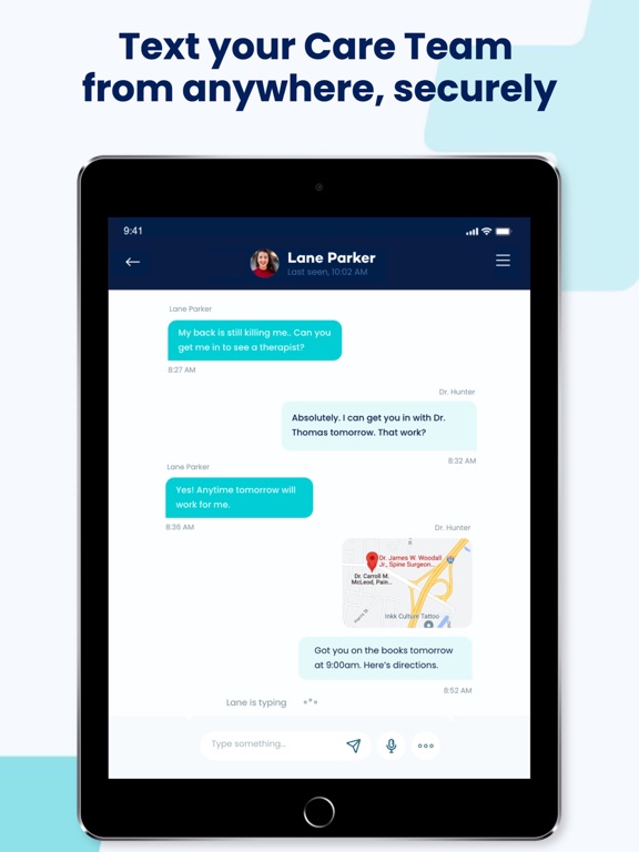 TrustCare+ iPad screenshot 2 - Medical app