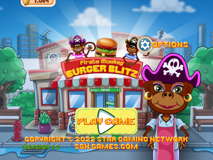 Pirate Monkey Burger Blitz