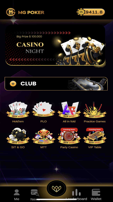 MG Poker - MTT, SNG and More Screenshot