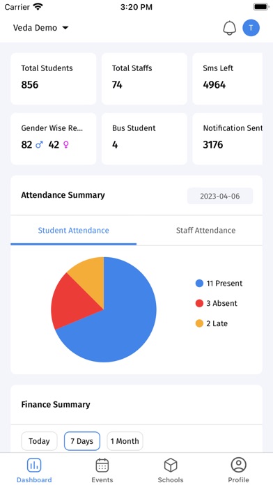 Veda Monitoring App Screenshot