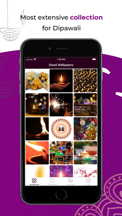 Diwali Wallpapers & Greetings Screenshot