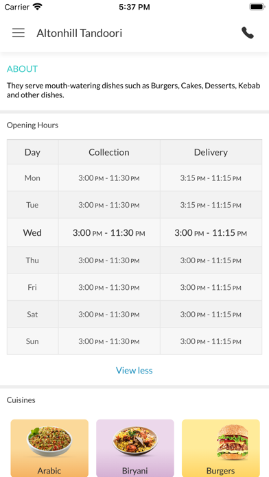 Altonhill Tandoori Screenshot