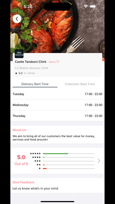 Castle Tandoori Screenshot