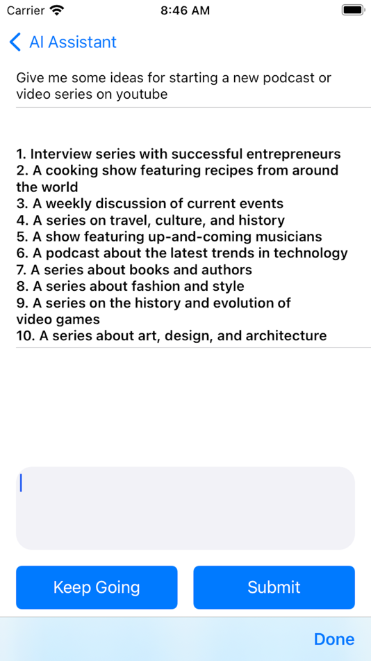 #4. Think Fast - Your AI Assistant (iOS) 由: Creative Greenlight LLC