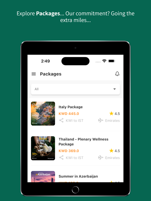 Flytern - Flights & Hotels iPad screenshot 4 - Travel app