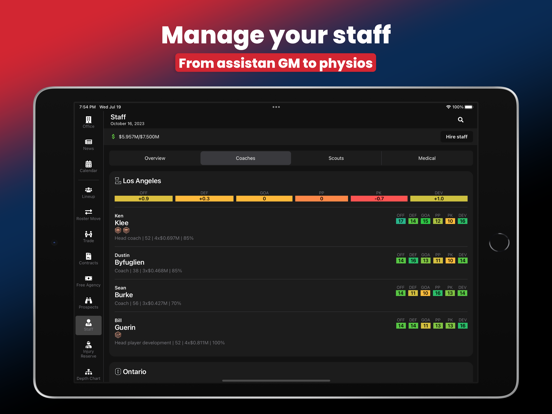 Hockey Legacy Manager 24 iPad screenshot 9 - Games app