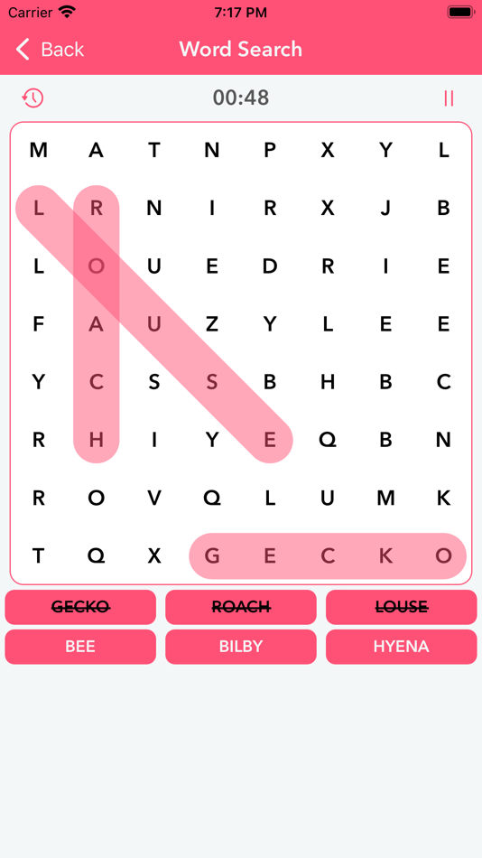 #3. Word Search : Puzzle Search (iOS) By: Sumita Hirpara