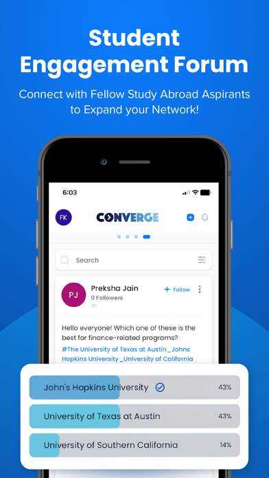 Converge Study Abroad Screenshot