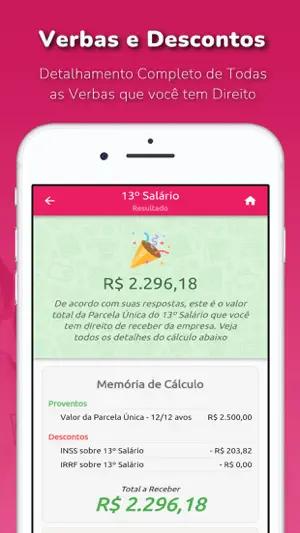 Cálculo Décimo Terceiro screenshot 3